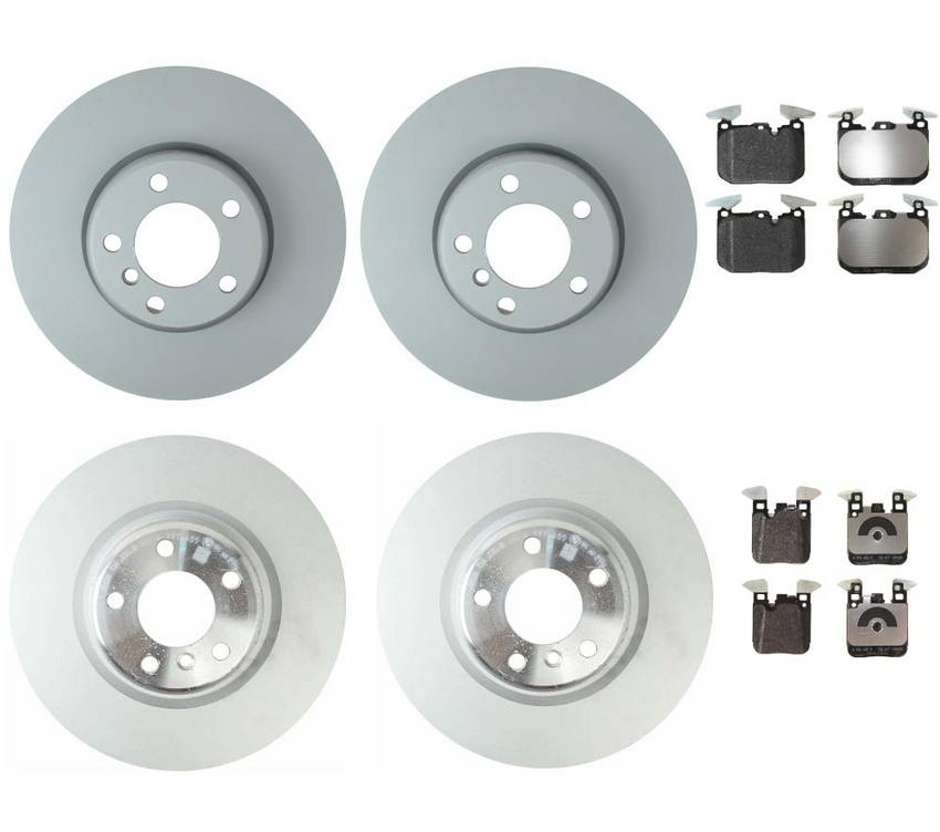 BMW Brake Kit - Pads and Rotors Front &  Rear (340mm/345mm)